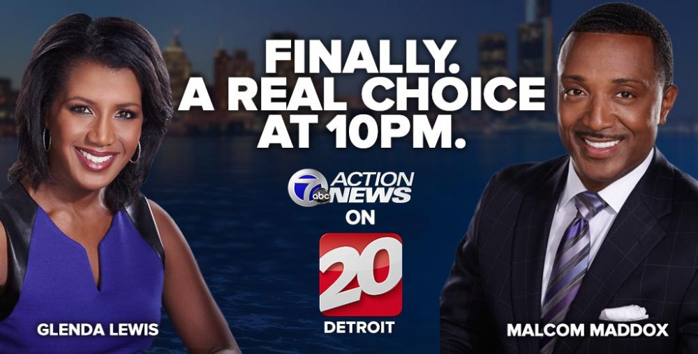 Glenda Lewis and Malcom Maddox ABC channel 7 Action News on 20 Detroit